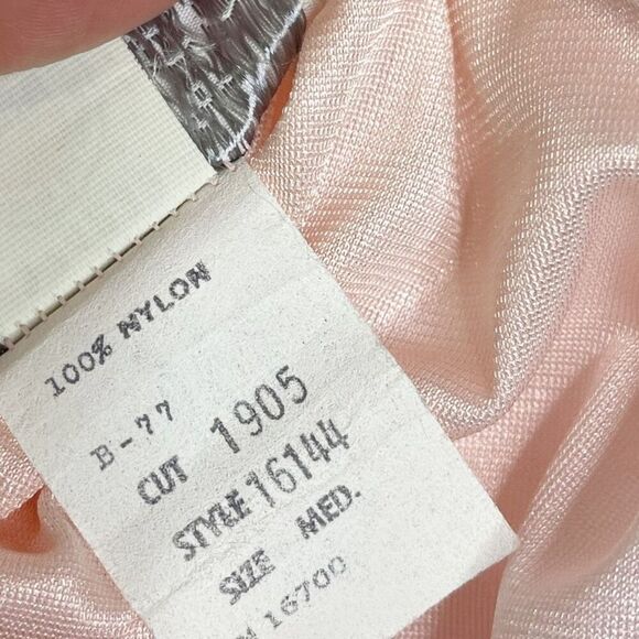 Tom Bezduda for Barad & Co. Vintage Pink Nightgown Union Made Womens Size Medium - Picture 9 of 10